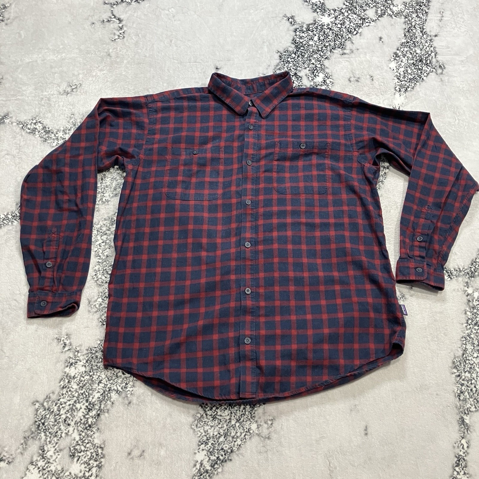 Patagonia Organic Cotton Plaid Shirt Mens Size Xl Button Front Outdoor Ls